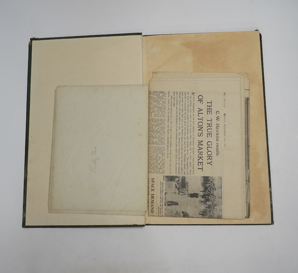 [Alton Market] - Hardy & Page (Record Agents) A Report on Court Rolls and Other Documents relating to the Market. 66 typescript folios (rectos only), some pencilled amendments, 3 photos. (possibly contemp.) and a relevan